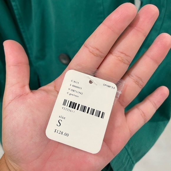 Free People Green Blazer Jacket - Picture 3 of 5